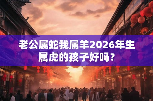 老公属蛇我属羊2026年生属虎的孩子好吗？