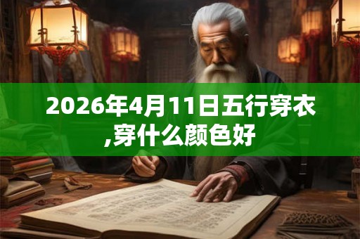 2026年4月11日五行穿衣,穿什么颜色好