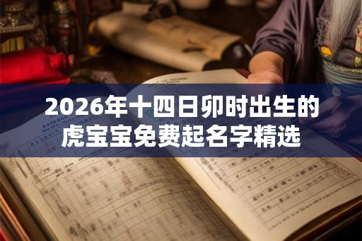2026年十四日卯时出生的虎宝宝免费起名字精选