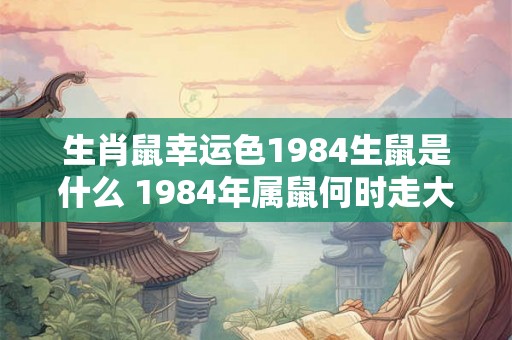 生肖鼠幸运色1984生鼠是什么 1984年属鼠何时走大运