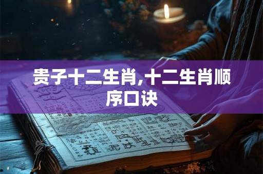 贵子十二生肖,十二生肖顺序口诀