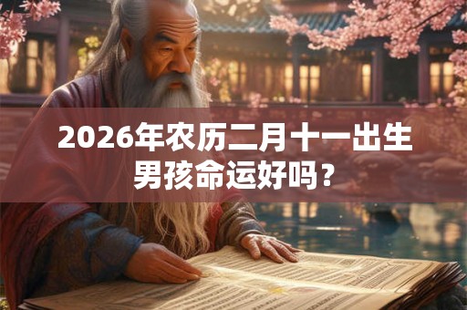 2026年农历二月十一出生男孩命运好吗？
