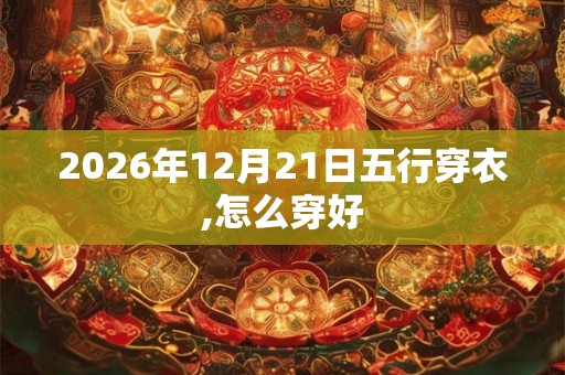 2026年12月21日五行穿衣,怎么穿好 2026年12月21日五行穿衣,怎么穿好
