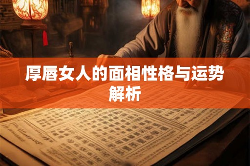 厚唇女人的面相性格与运势解析 厚唇女人的面相性格与运势解析