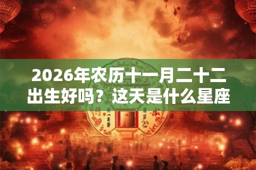 2026年农历十一月二十二出生好吗？这天是什么星座