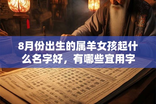 8月份出生的属羊女孩起什么名字好，有哪些宜用字