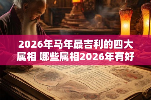 2026年马年最吉利的四大属相 哪些属相2026年有好运