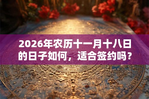 2026年农历十一月十八日的日子如何,适合签约吗? 2026年农历十一月十八日的日子如何,适合签约吗?