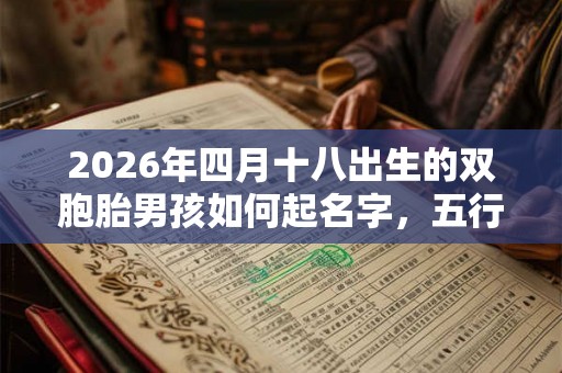 2026年四月十八出生的双胞胎男孩如何起名字，五行属什么