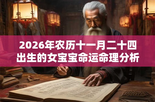 2026年农历十一月二十四出生的女宝宝命运命理分析 2026年农历十一月二十四出生的女宝宝命运命理分析