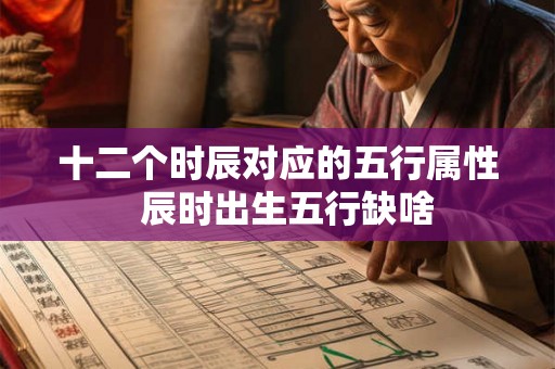 十二个时辰对应的五行属性 辰时出生五行缺啥 十二个时辰对应的五行属性 辰时出生五行缺啥