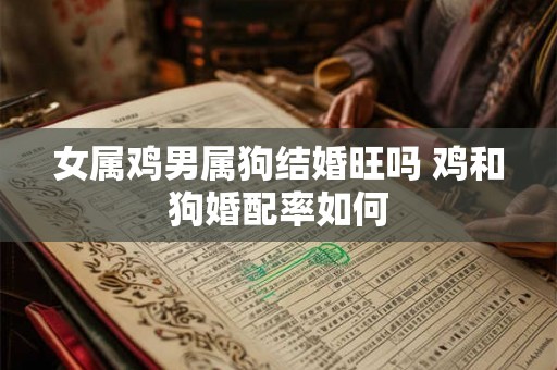女属鸡男属狗结婚旺吗 鸡和狗婚配率如何