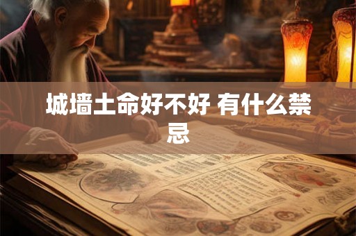 城墙土命好不好 有什么禁忌 城墙土命好不好 有什么禁忌