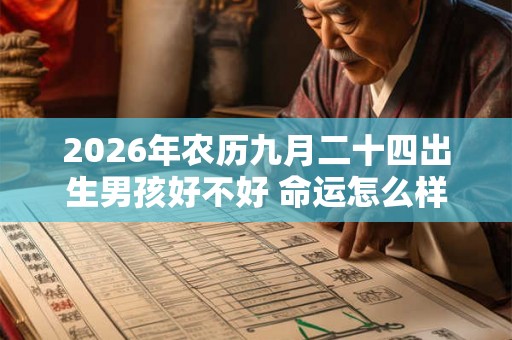2026年农历九月二十四出生男孩好不好 命运怎么样
