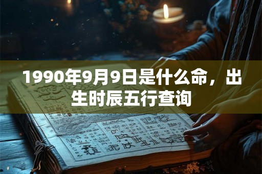 1990年9月9日是什么命，出生时辰五行查询