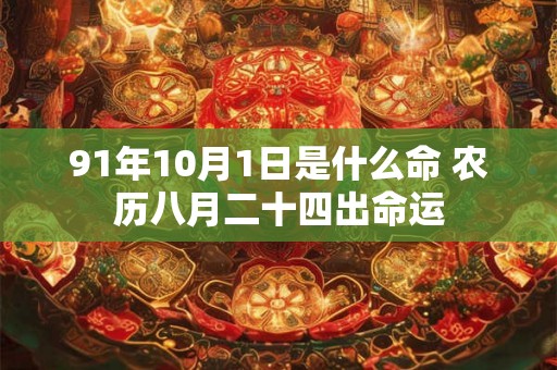 91年10月1日是什么命 农历八月二十四出命运
