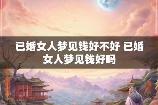 已婚女人梦见钱好不好 已婚女人梦见钱好吗