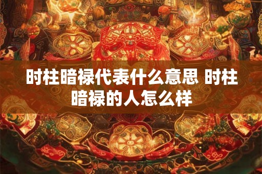 时柱暗禄代表什么意思 时柱暗禄的人怎么样