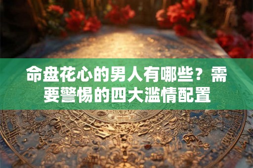 命盘花心的男人有哪些？需要警惕的四大滥情配置