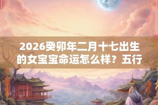 2026癸卯年二月十七出生的女宝宝命运怎么样？五行查询