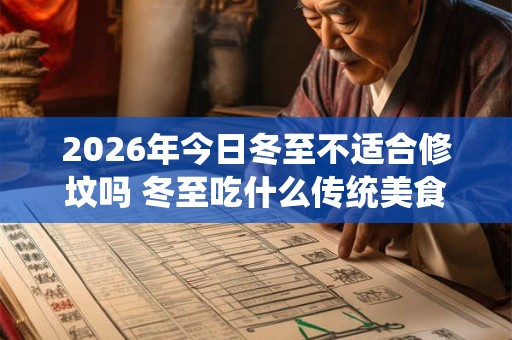2026年今日冬至不适合修坟吗 冬至吃什么传统美食