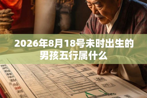 2026年8月18号未时出生的男孩五行属什么 2026年8月18号未时出生的男孩五行属什么