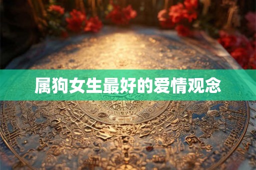 属狗女生最好的爱情观念