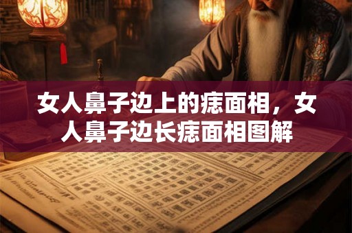 女人鼻子边上的痣面相，女人鼻子边长痣面相图解