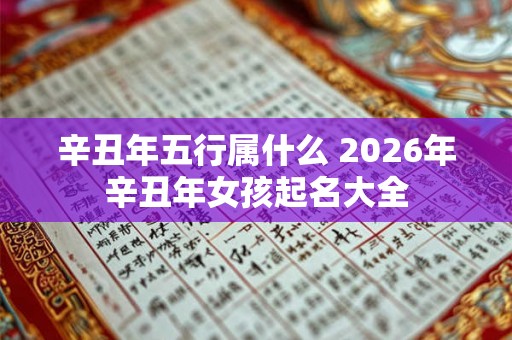 辛丑年五行属什么 2026年辛丑年女孩起名大全