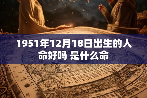1951年12月18日出生的人命好吗 是什么命