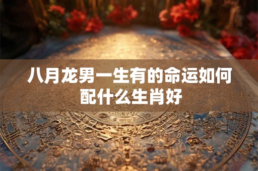 八月龙男一生有的命运如何 配什么生肖好