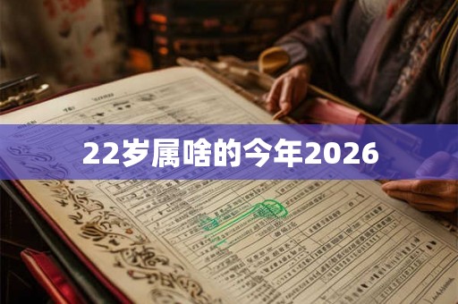 22岁属啥的今年2026 22岁属啥的今年2026