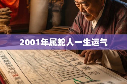 2001年属蛇人一生运气