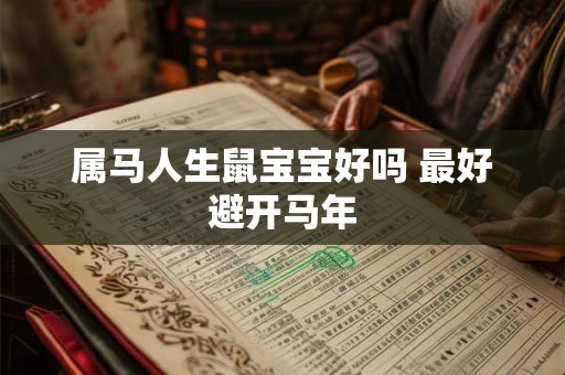 属马人生鼠宝宝好吗 最好避开马年