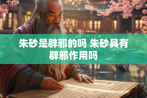 朱砂是辟邪的吗 朱砂具有辟邪作用吗 朱砂是辟邪的吗 朱砂具有辟邪作用吗