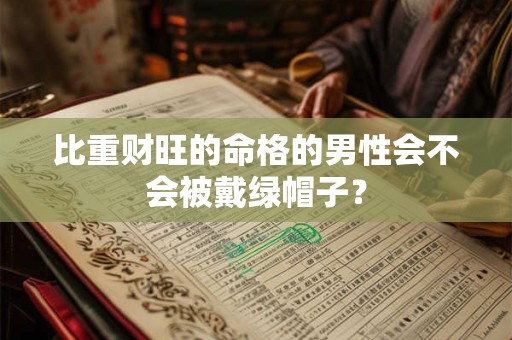 比重财旺的命格的男性会不会被戴绿帽子？