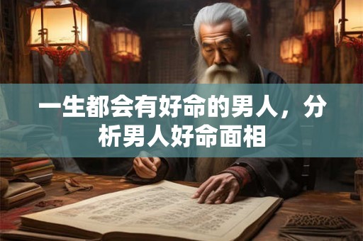 一生都会有好命的男人，分析男人好命面相