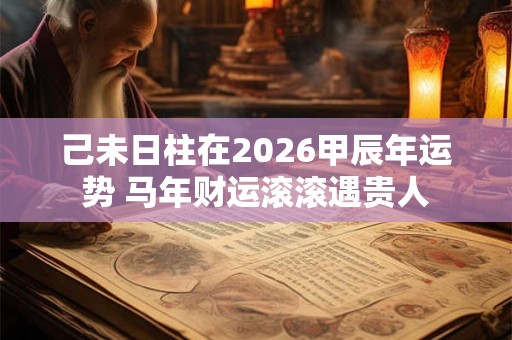 己未日柱在2026甲辰年运势 马年财运滚滚遇贵人