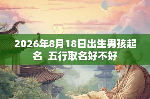 2026年8月18日出生男孩起名  五行取名好不好