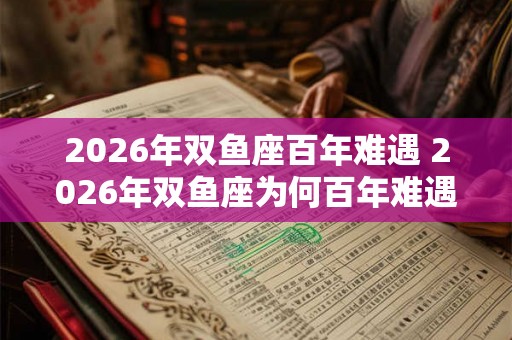2026年双鱼座百年难遇 2026年双鱼座为何百年难遇