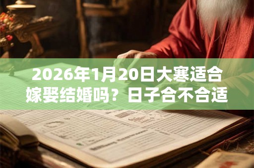 2026年1月20日大寒适合嫁娶结婚吗？日子合不合适？