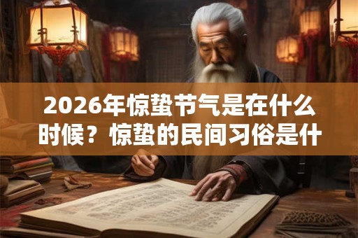 2026年惊蛰节气是在什么时候?惊蛰的民间习俗是什么? 2026年惊蛰节气是在什么时候?惊蛰的民间习俗是什么?