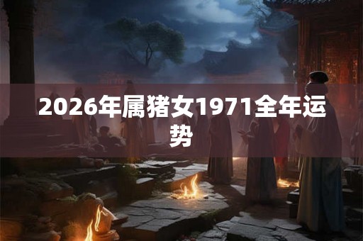2026年属猪女1971全年运势 2026年属猪女1971全年运势