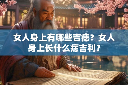 女人身上有哪些吉痣？女人身上长什么痣吉利？