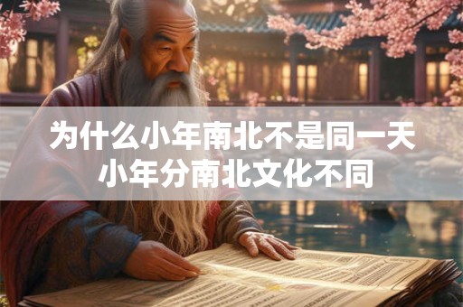 为什么小年南北不是同一天 小年分南北文化不同 为什么小年南北不是同一天 小年分南北文化不同