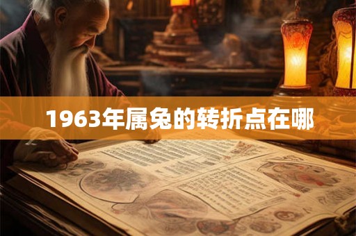 1963年属兔的转折点在哪