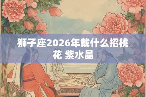 狮子座2026年戴什么招桃花 紫水晶