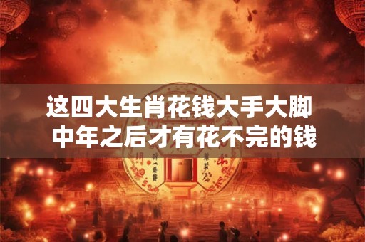 这四大生肖花钱大手大脚 中年之后才有花不完的钱