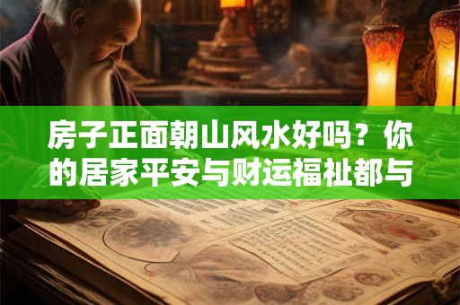 房子正面朝山风水好吗？你的居家平安与财运福祉都与之有关！