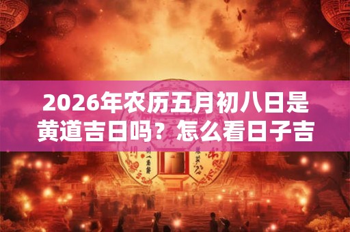 2026年农历五月初八日是黄道吉日吗？怎么看日子吉凶宜忌神煞？